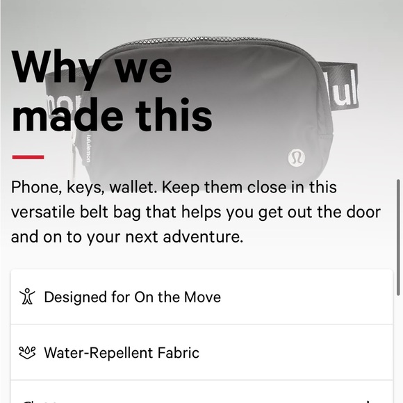 Lululemon Everywhere Belt Bag Wordmark Black - Picture 9 of 12